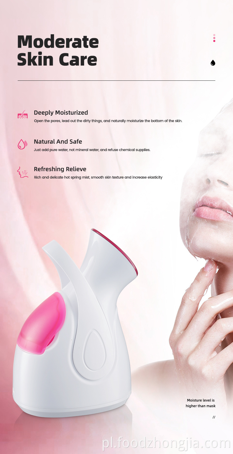 Gorąca mgła Wysokiej jakości urządzenie domowe niestandardowe logo elektryczne mini przenośny przenośny parowiec na twarz